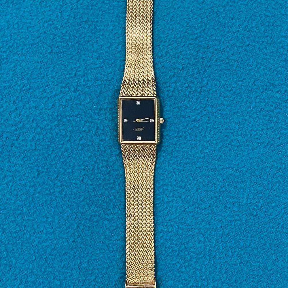 Gold and Black Men's Watch